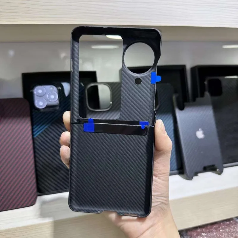 For OPPO Find N3 Flip Carbon Fiber Case Cover Aramid Fiber Ultra-thin Phone Case For OPPO Find N3 Flip Phone Accessories