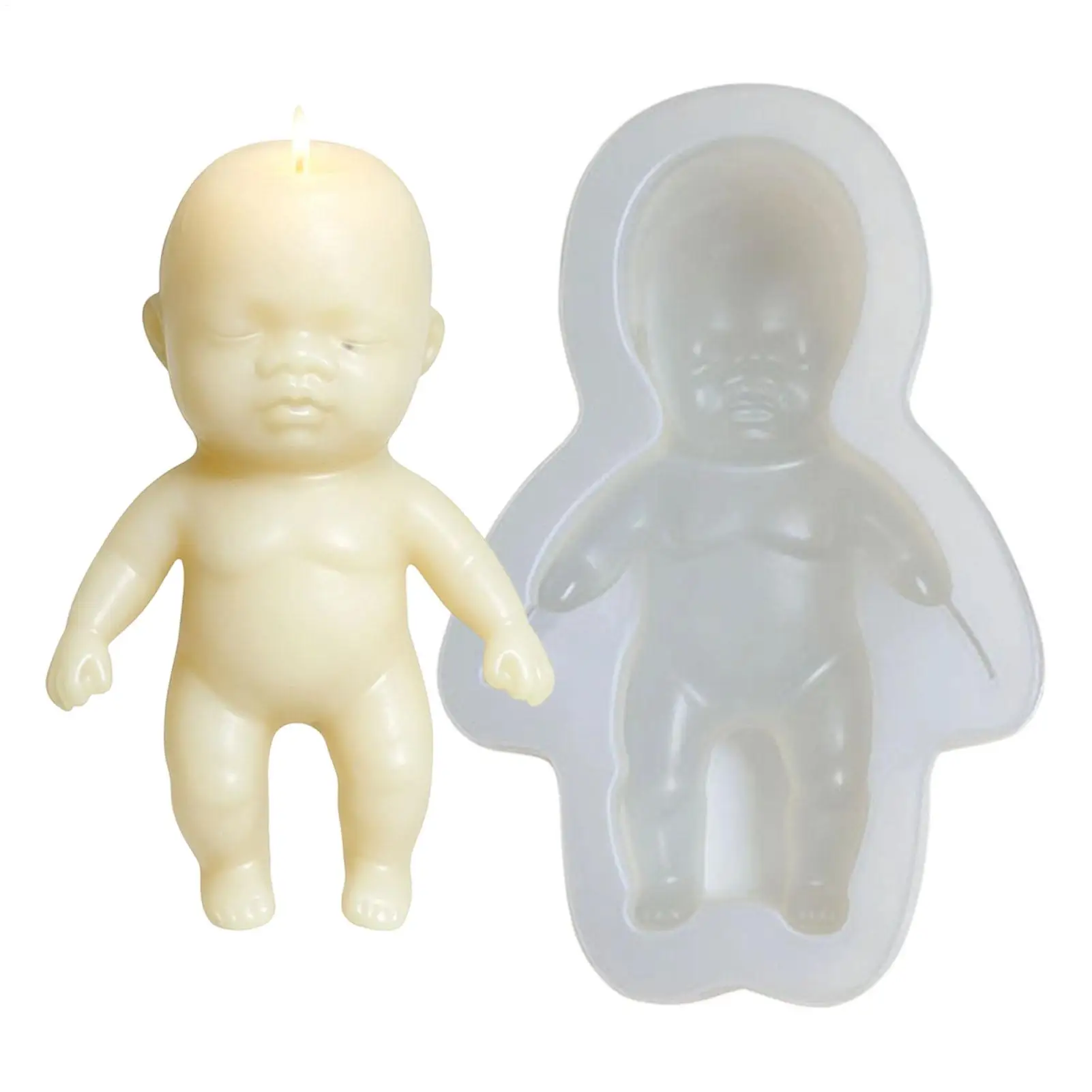 

Candy Molds Silicone Nonstick Heat-Resistant Doll Reusable Chocolate Baking Molds For Cake Fondant Mousse Cookie Dessert Resin