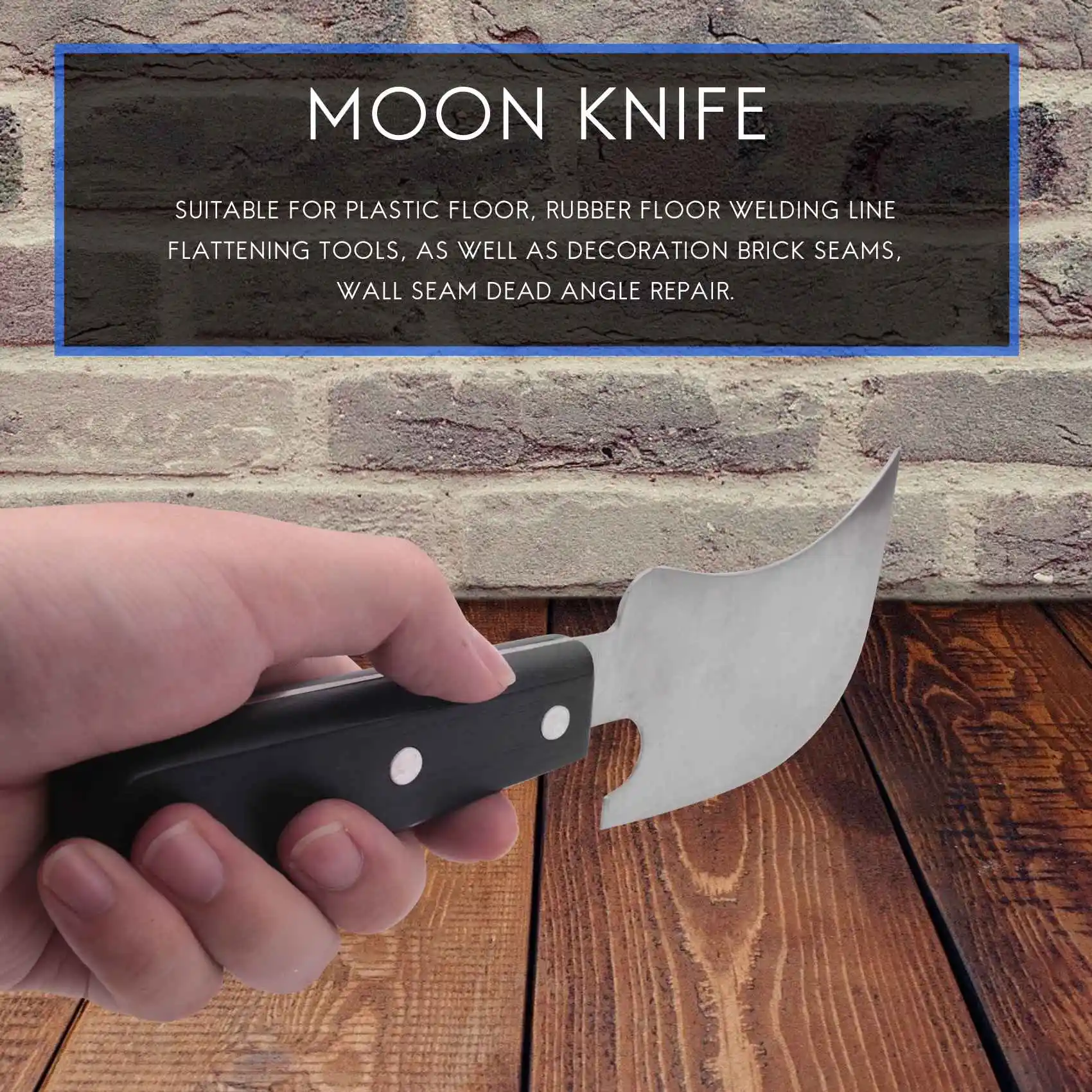 Quarter Moon Knife for Vinyl Flooring Trimming Welding Rod, Vinyl Weld Tool