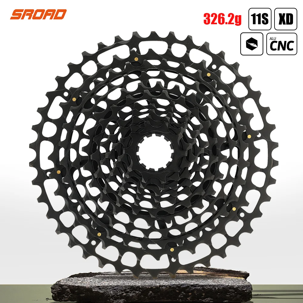 2022 SROAD 11s MTB Bicycle Cassette 10-42T 11speed  CNC Cycling Freeewheel Fits XD Super Light CNC Made 320g Bike Accessories