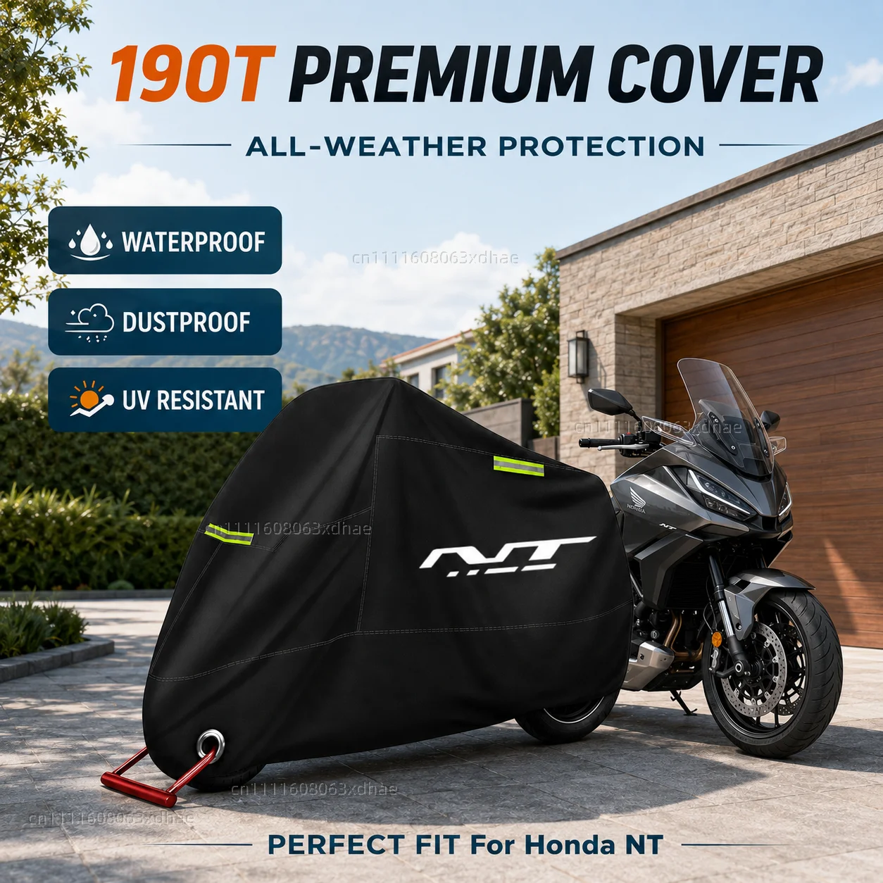 

Motorcycle Full Cover Waterproof Rain Dustproof All Season 190T Oxford Cloth For For Honda NT1100 NT 1100 2022 2023