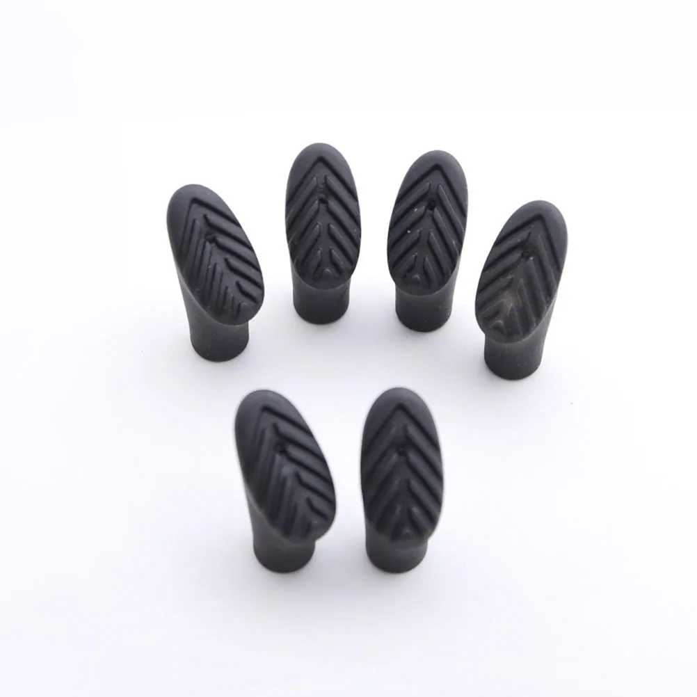 

5pcs Trekking Pole Protector Rubber Cover Anti-slip Replacement Tip Crutch Sleeve Climbing Stick Accessories Durable