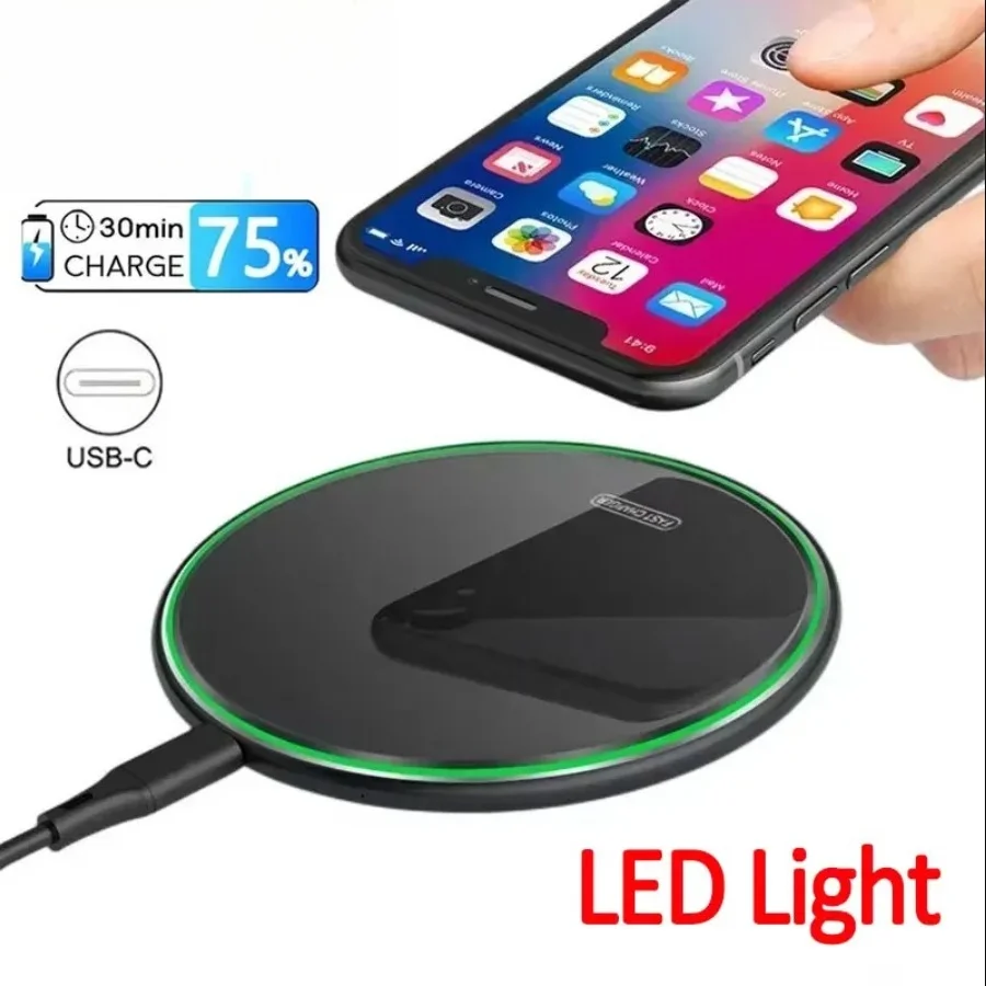 Kabelloses Ladegerät Metall-Ladestation Schnellladestation für iPhone 17 16 15 14 13 12 Pro Max 8 X Mini Airpods Samsung