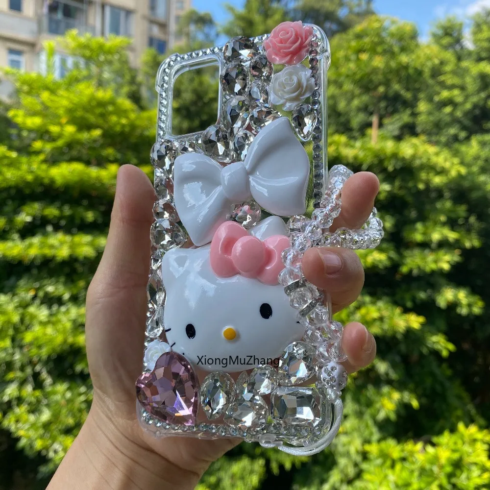 3D-Schleife süße Hello Kitty Handyhülle für Nokia G60 G50 G42 G22 G21 G20 G11 G10 C32 C30 C22 G400 G310 G300 1.4 1.3 2.4 3.2 4.2 6.2 – Detail 2