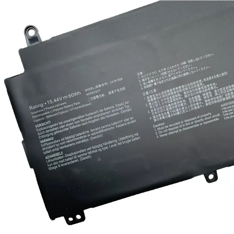 Laptop Battery for ASUS Zephyrus S GX531 GX531GW GX531GV GX531GX GX531GXR GX531GW-AH76 GX531GW-ES007T 15.44V 60WH C41N1828