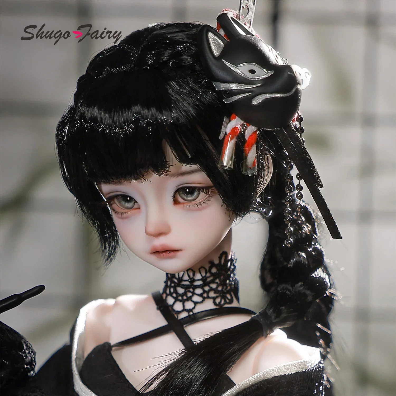 Kikyou E 1/4 BJD Warrior Princess - ياكوزا مافيا ستايل وافوكو ياباني وصدر كبير مجموعة كاملة مع أسلحة | Shugafairy Y2K #2