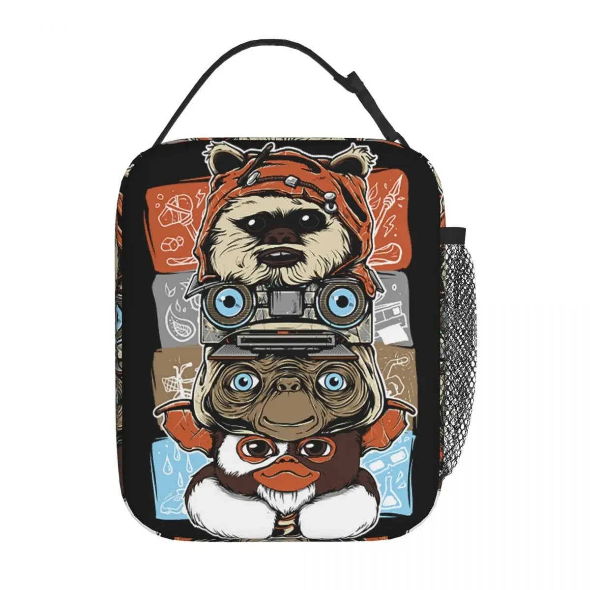 Gizmo Gremlins Christmas Insulated Lunch Bags Lunch Container Portable Cooler Thermal Bento Box Travel