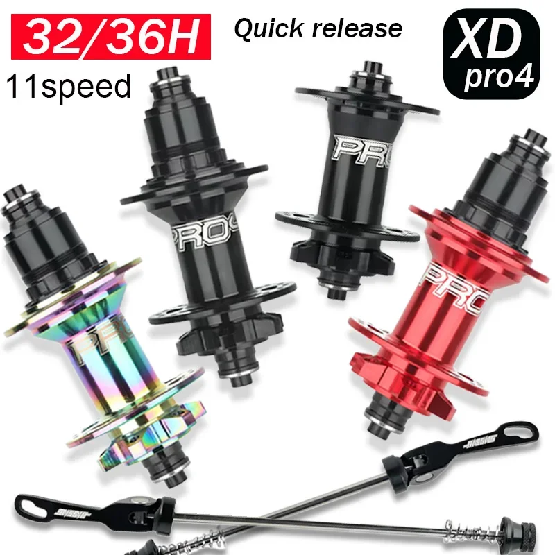 

HASSNS PRO4 Cube k7 36 holes 32 holes Mtb hubs for Bike MTB rear noisy hub supports 11 speed 120 Click Hub Bearing Quick Release