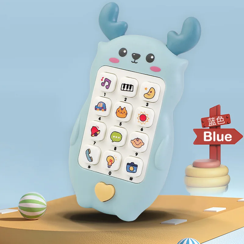 Jouet de simulation de morsure de téléphone de cerf de dessin animé pour enfants, jouet de puzzle intelligent pour bébé, éducation précoce, histoire itude