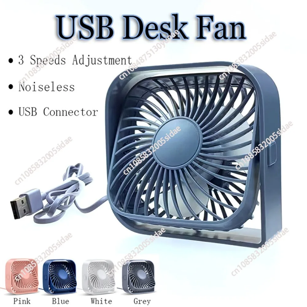 USB Portable Mini Fan,Desk Personal Electric Fan Table ,Standing Fans for Room,3 Speed Wind 360°Rotatable for Camping Quie