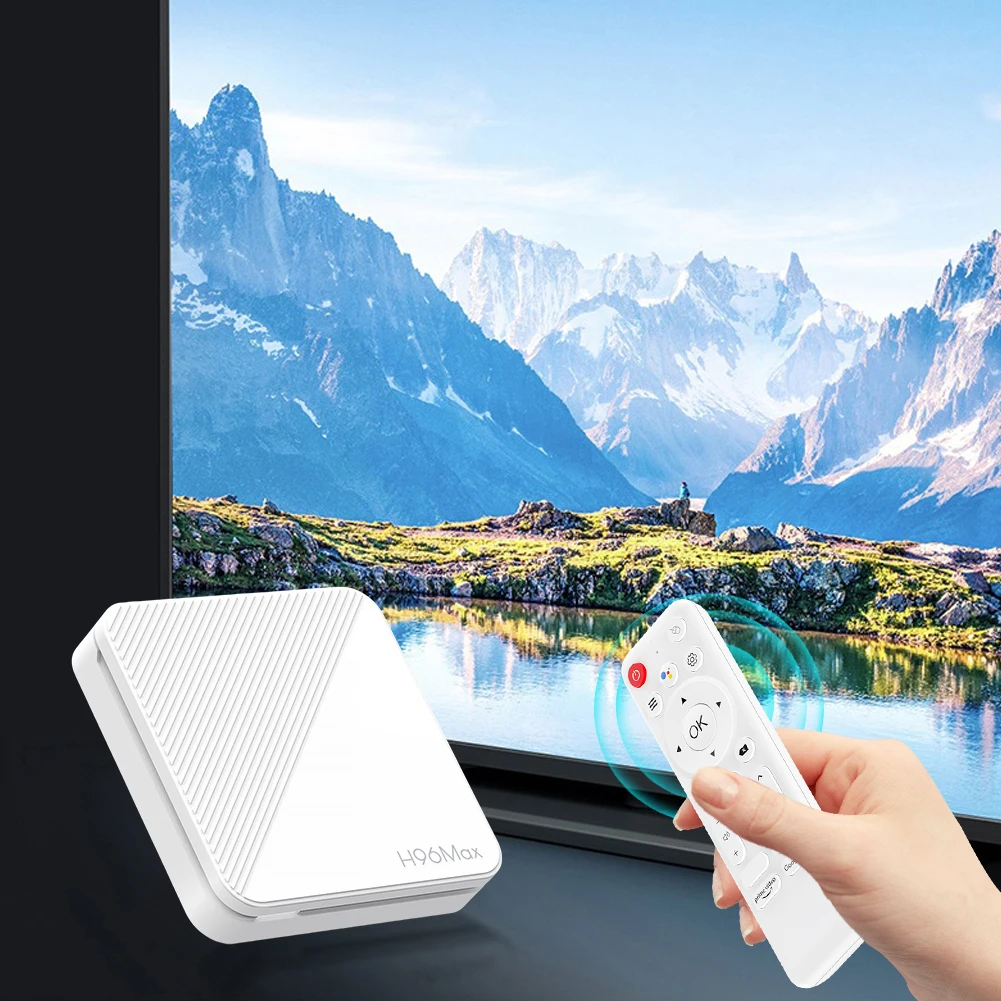 Android14 4K المسرح المنزلي الذكي TV Box H96Max Google Assistant Netflix Streaming Bluetooth Media Player 2G 8/16G Wifi 6 #2