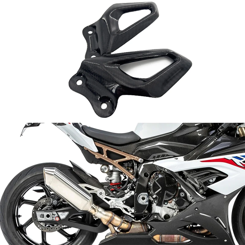 

For BMW S 1000 RR 2019 2020 2021 2022 2023 M 1000 RR 2020-2023 100% Accessories Full Carbon Fiber Motorcycle Heel Plates