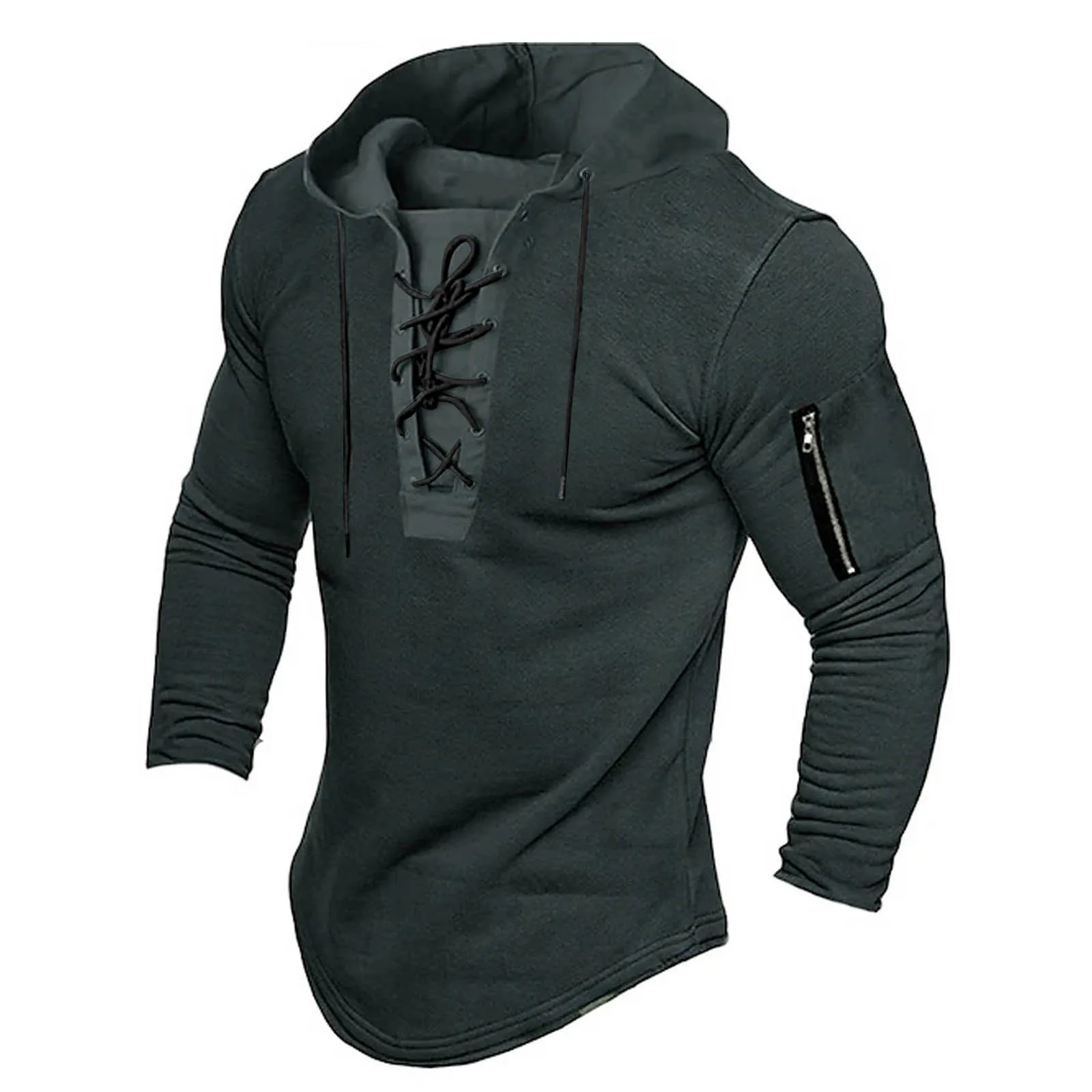 Plain Sweatshirts Men Hoodie Sweatshirt Couples Warm Casual Hoodies Lace-up Hoodie Male Fall Winter Long Sleeved Hooded