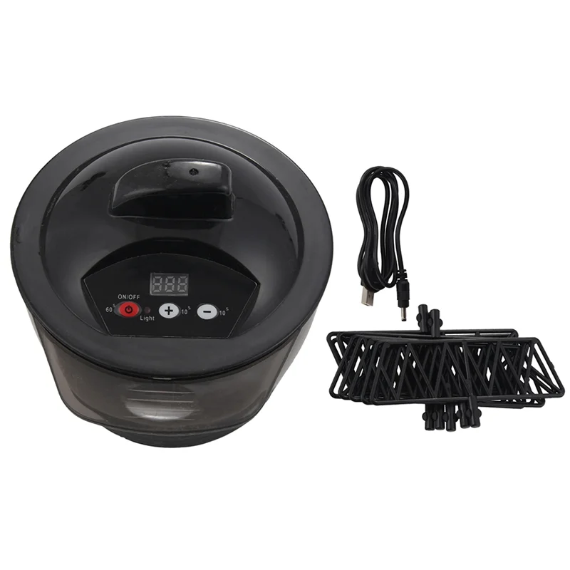 ABXF-Electric Hair Coloring Bowl DIY Hair Color Wax Stirrer Tool Plastic Automatic Mixer Hairs Color Mixing Mud Hair Salon