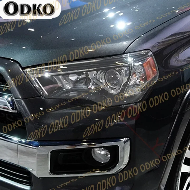

Для Toyota 4Runner 2014-2020 2 шт. защитная пленка для фар автомобиля, восстановление фар, прозрачная черная наклейка из ТПУ, аксессуары