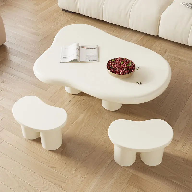 طاولة قهوة سحابة بسيطة وحديثة من الشمال لغرفة المعيشة، شقة صغيرة منزلية، طاولة شاي على شكل خاص #4