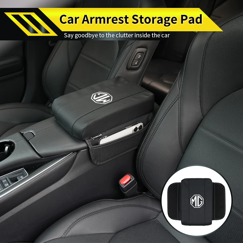 Car Armrest Box Pad Console Protector Cover Booster Mat Accessories For Morris Garages MG 6 3 5 7 TF ZR ZS HS GS GT Hector RX5 - view 2