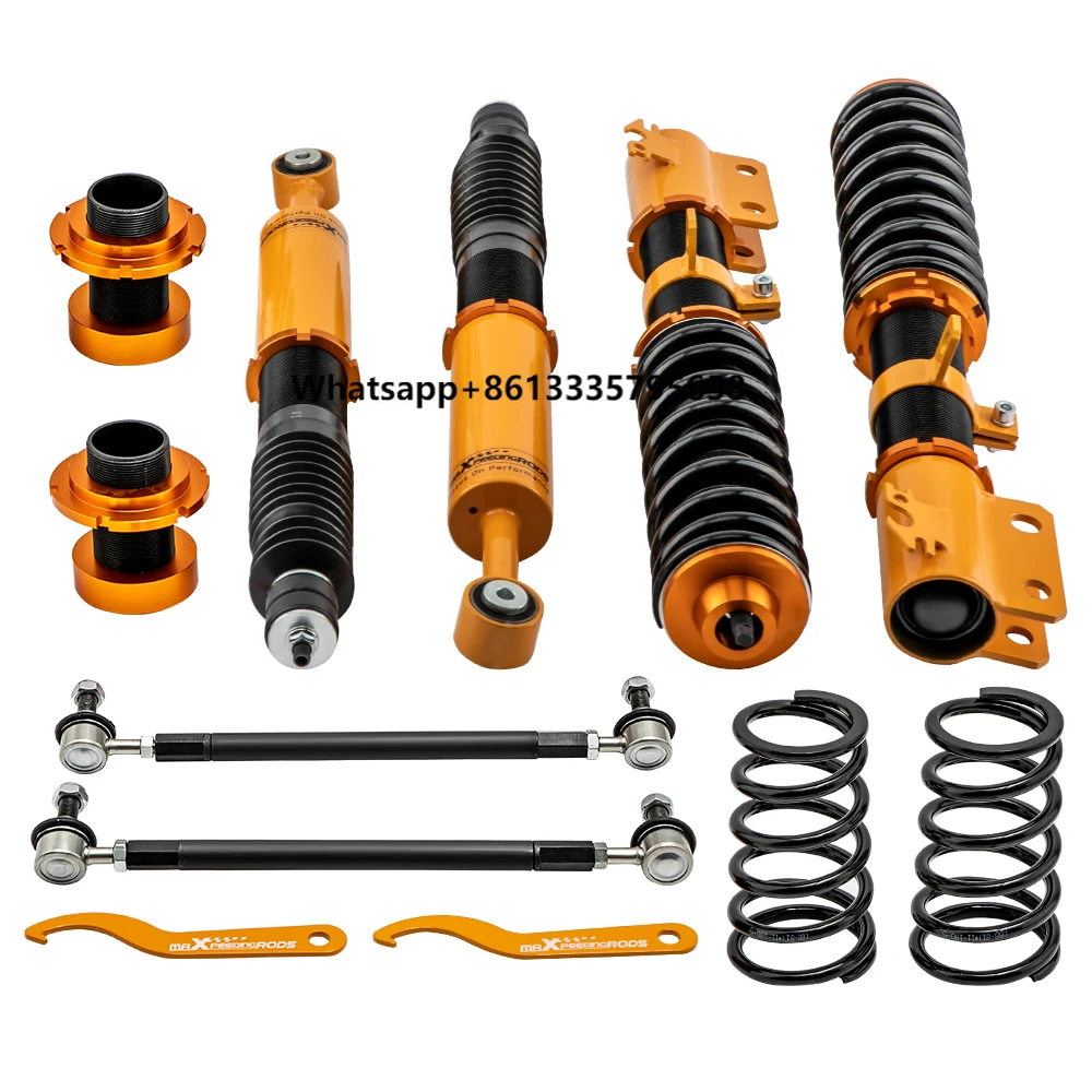 

Lowering Kit Adjustable Height Coilovers Shock Suspension