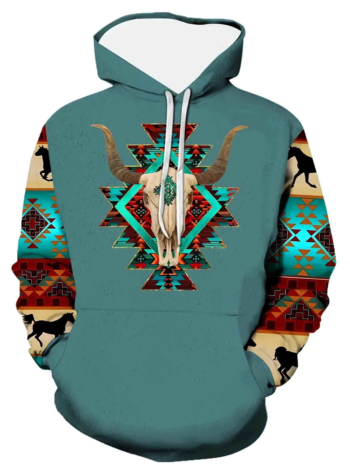 سترة بغطاء للرأس بأكمام طويلة مطبوعة ثلاثية الأبعاد رقمية ثلاثية الأبعاد للرجال جديدة، سترة كانغر رائعة وعصرية ومريحة #5