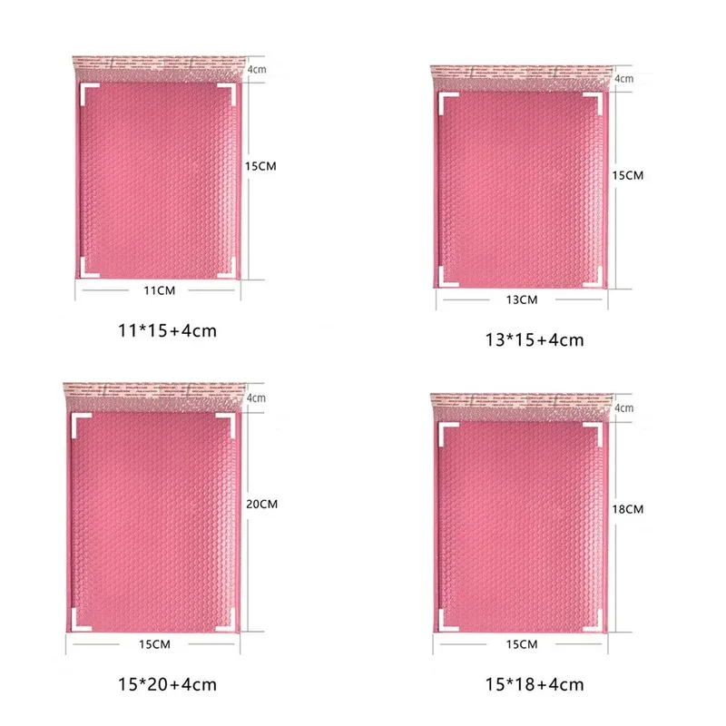 50/25 stücke Bubble Mailer rosa Poly Bubble Mailer selbst versiegeln gepolsterte Umschläge Geschenkt üten schwarz/blau Verpackung für kleine