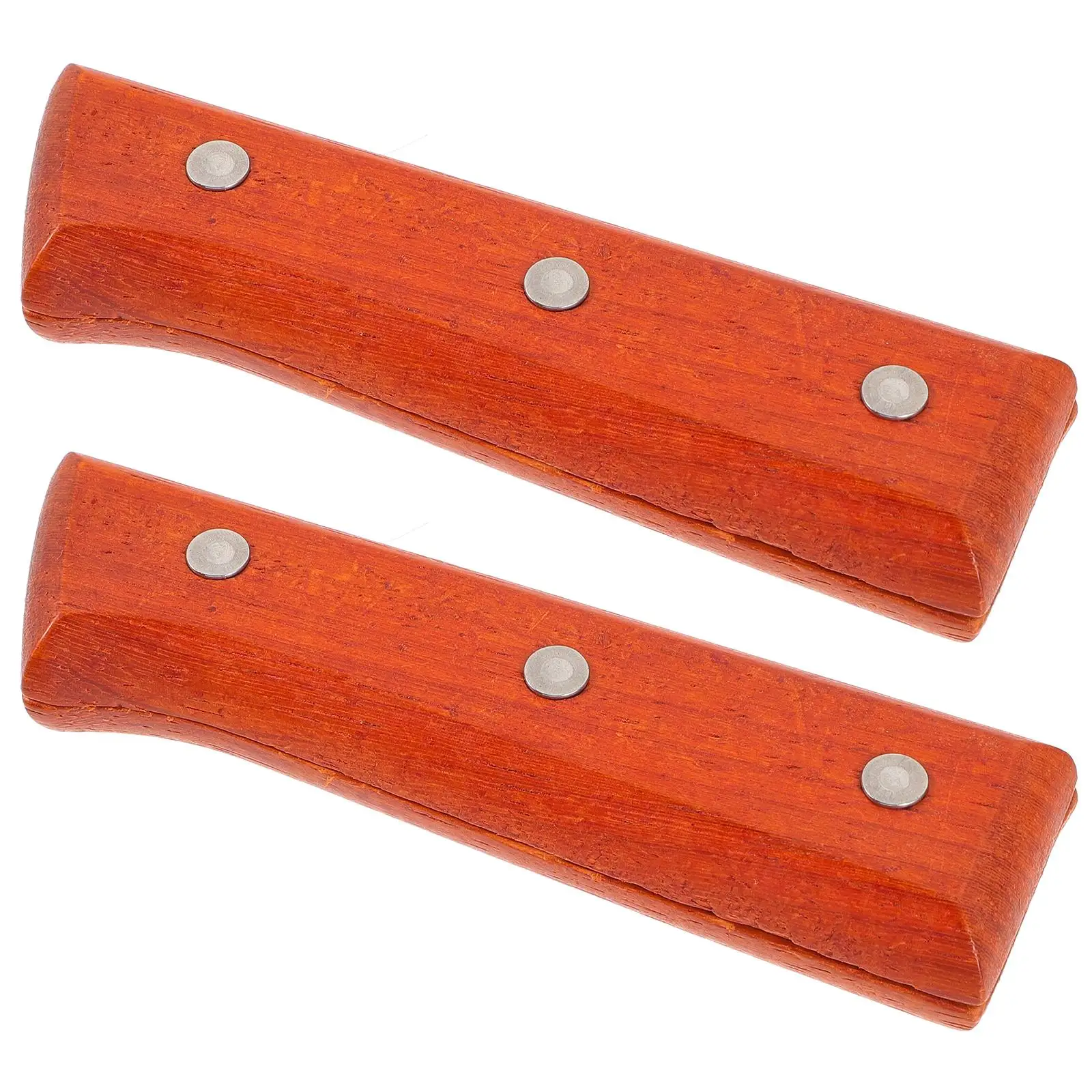 

Solid Wood Handles with Holes Red Pear Wood Smooth Finish Non Slip DIY Craftsmanship Kitchen Repair Tools Camping
