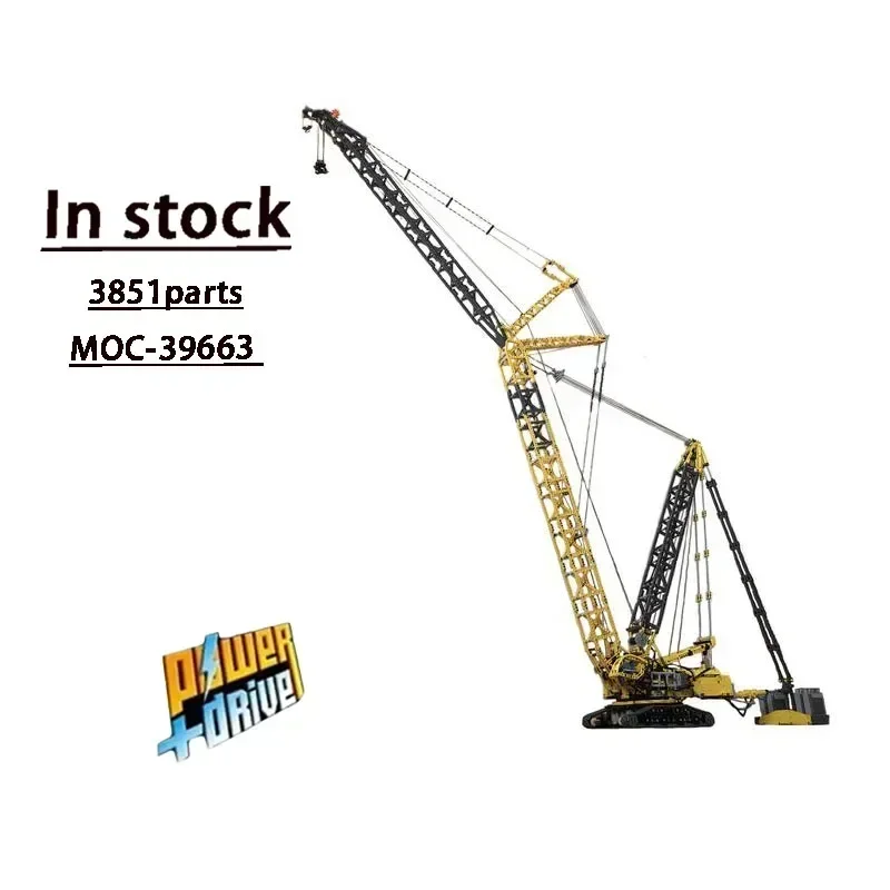 MOC-39663 LR 11000 Tower RC Electric Crane Assembly Splicing Building Block Model 3851 Parts MOC Custom Toys for Kids