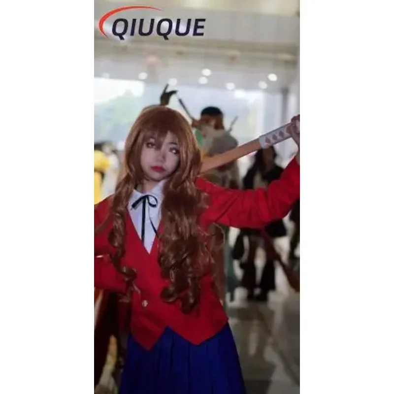 타이거 드래곤 토라도라 코스프레 타이가 아이사카 코스프레 코스튬 가발 교복 풀세트, 맞춤형 제작