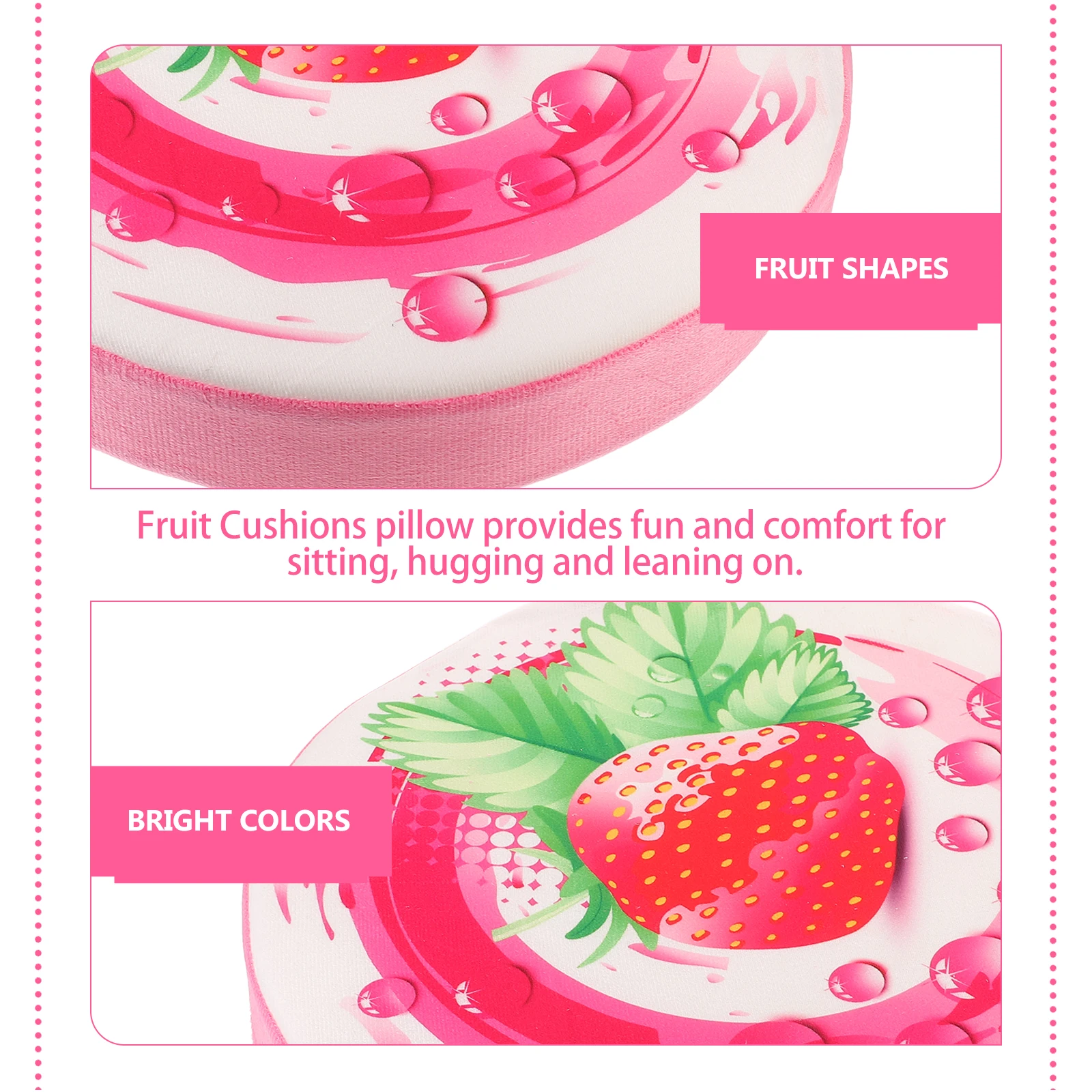 

33 Cm Strawberry Seat Cushion Pillow Orange Pillows Decorative Throw for Chair Stuffed Fruit Oranges Lumbar
