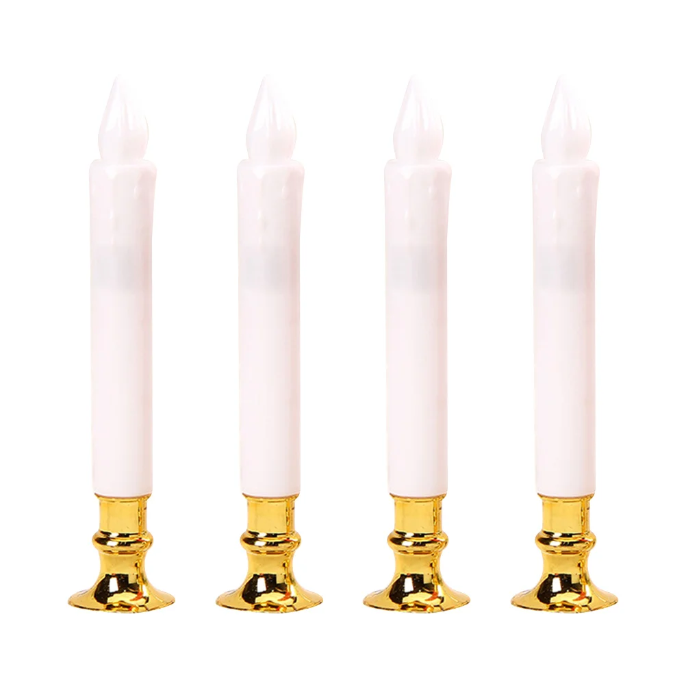 

4 Pcs Electronic Decor Electric Light Fake Lamp LED Simulation Christmas Incense Artificial False for Plastic