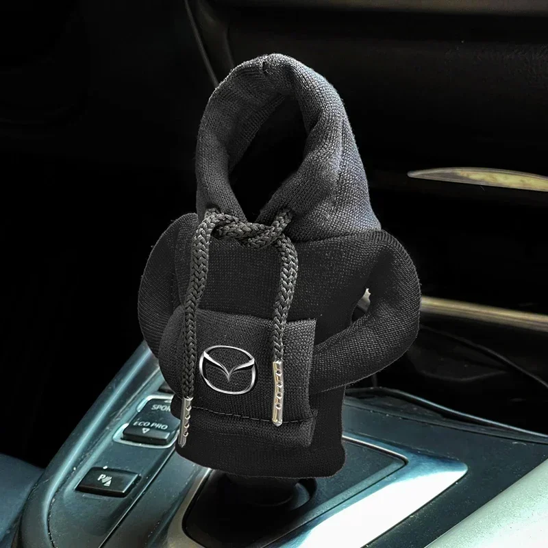 Hoodie Car Gear Shift Knob Cover Fashion Gearshift Handle Decorative For Mazda 2 3 5 6 CX-3 CX-4 CX-5 CX-7 CX-9 Atenza Axela MX5