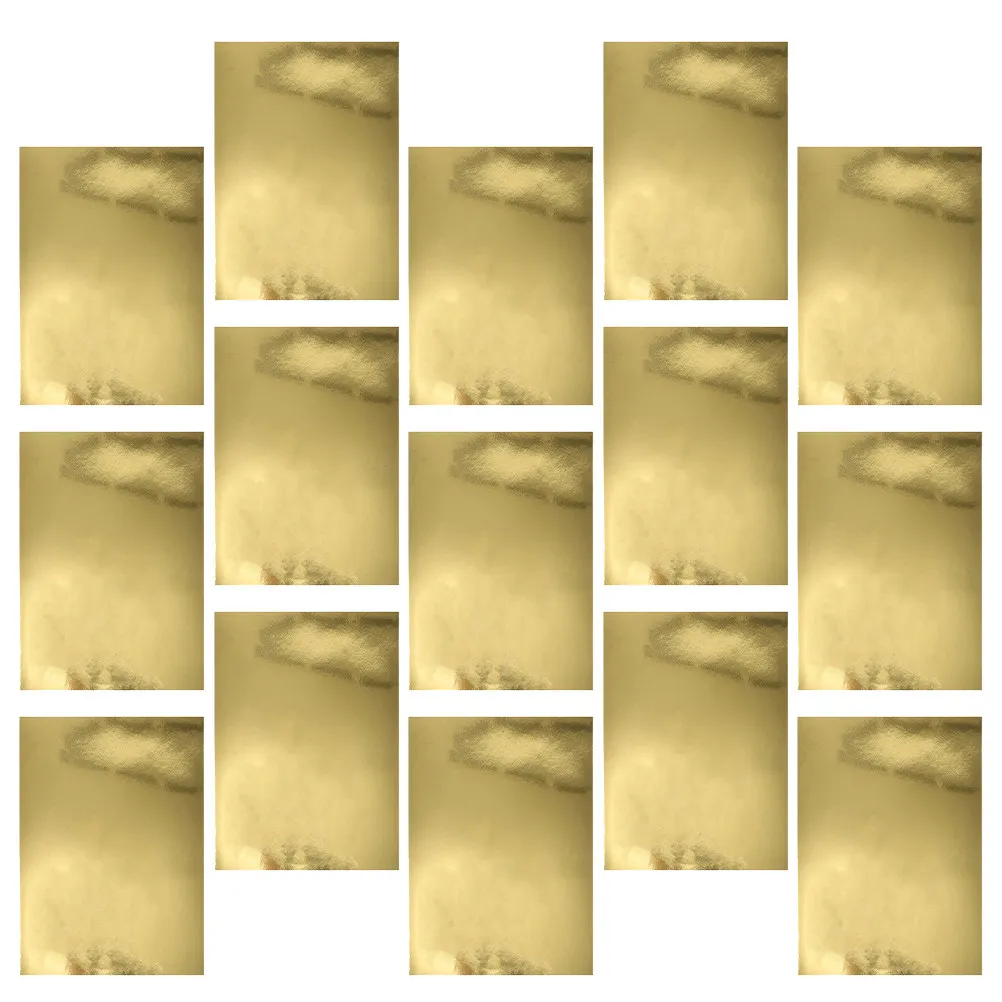 50Pcs Metallic Gold Mirror Cardstock Paper A4 Foil Sheets for DIY Crafts Invitations Party Scrapbooking Decoration