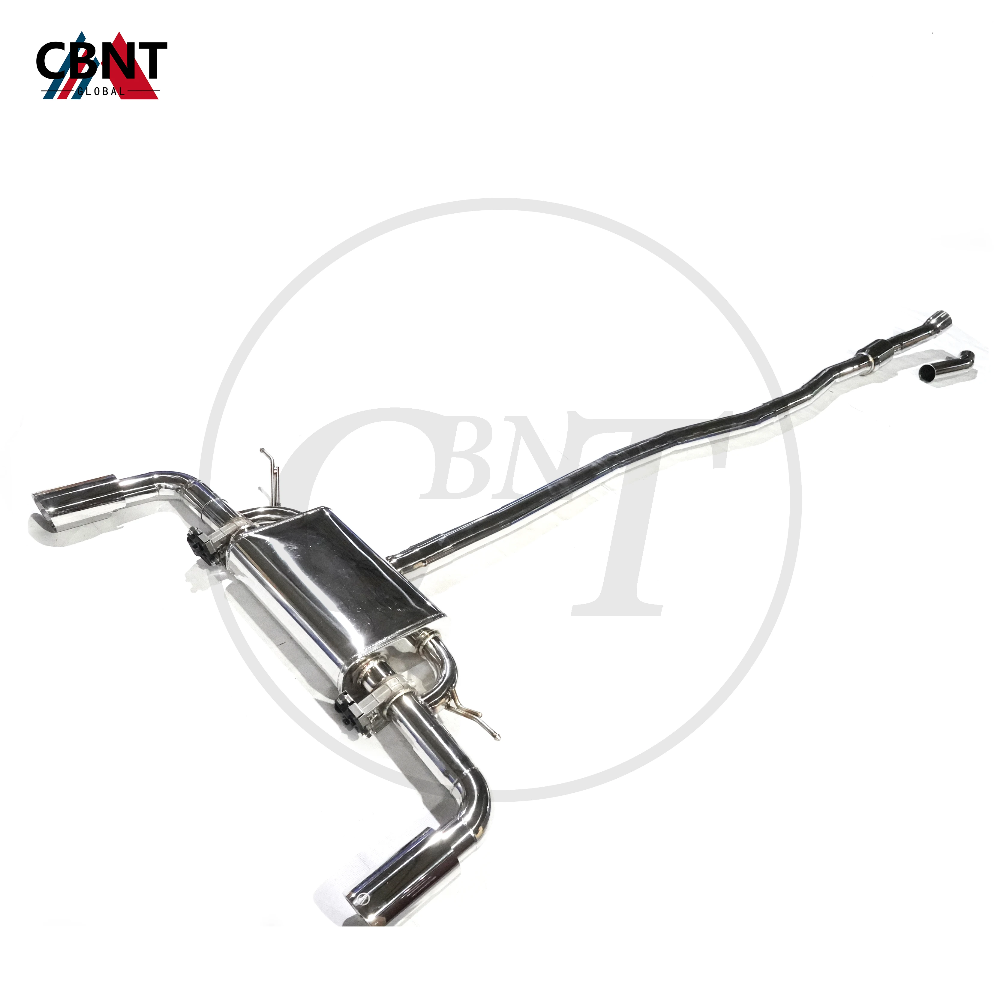 CBNT for BMW X1 2.0T 2017- Exhaust System Muffler with Valve High Quality SS304 Exhaust-pipe Valvetronic Catback