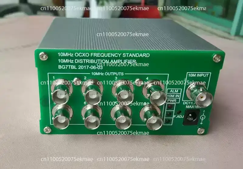 BG7TBL 10MHz Frequency Distribution Amplifier, 1 Input 8 Output Clock Signal Splitter