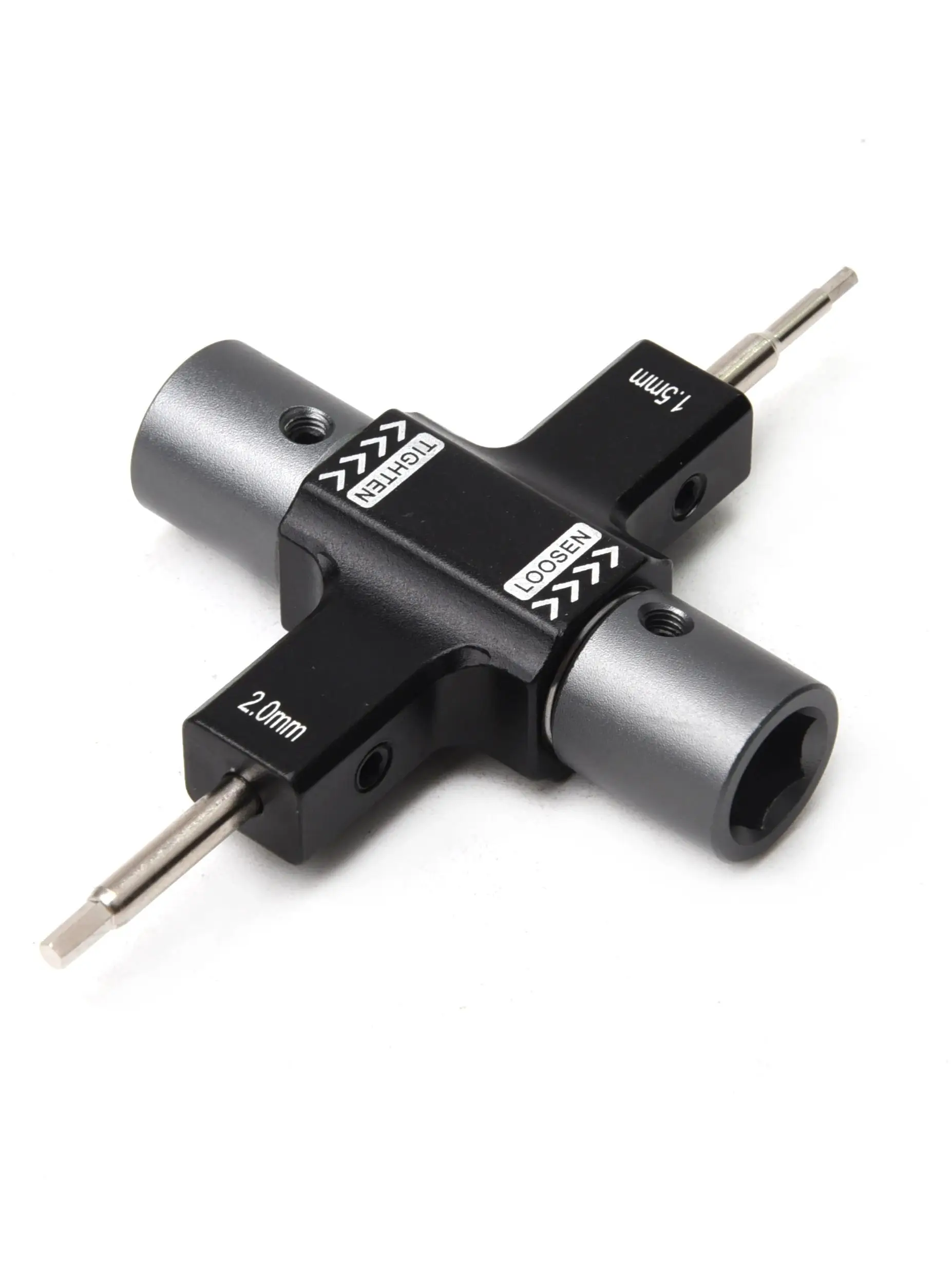 Clé à écrou M5 avec roulement unidirectionnel intégré, tournevis 1,5 mm 2,0 mm, outil de libération de l'hélice du moteur pour drone de course RC FPV