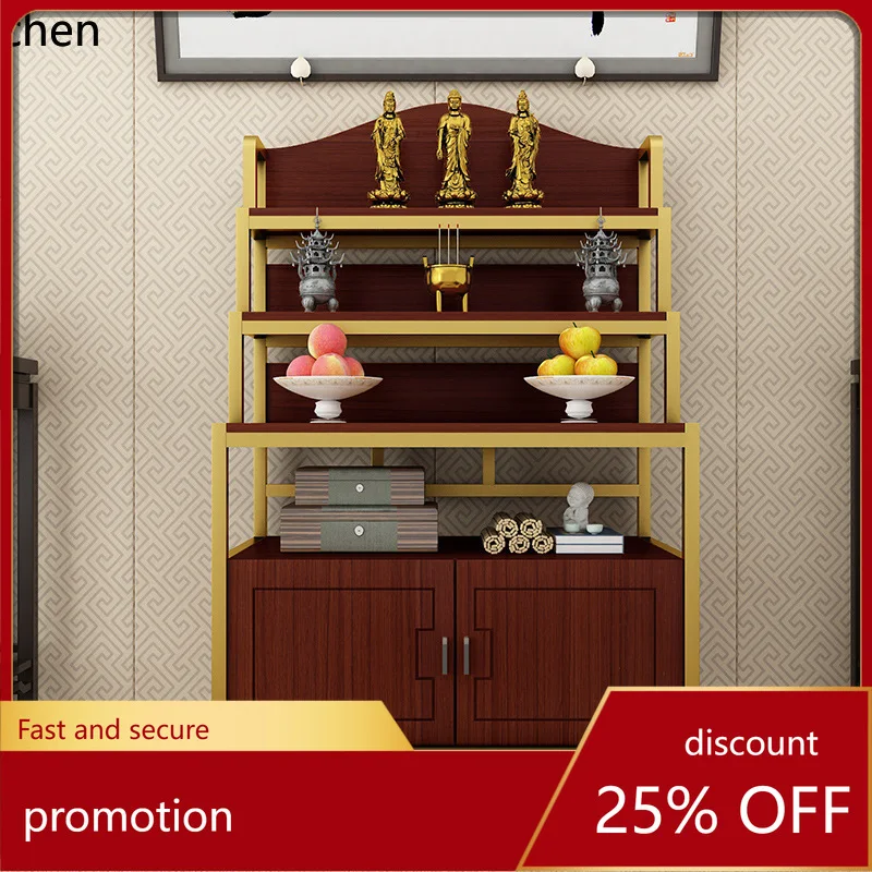 CZ Buddha Cabinet Statue Buddha Shrine Multi-layer Altar Modern Home Simple