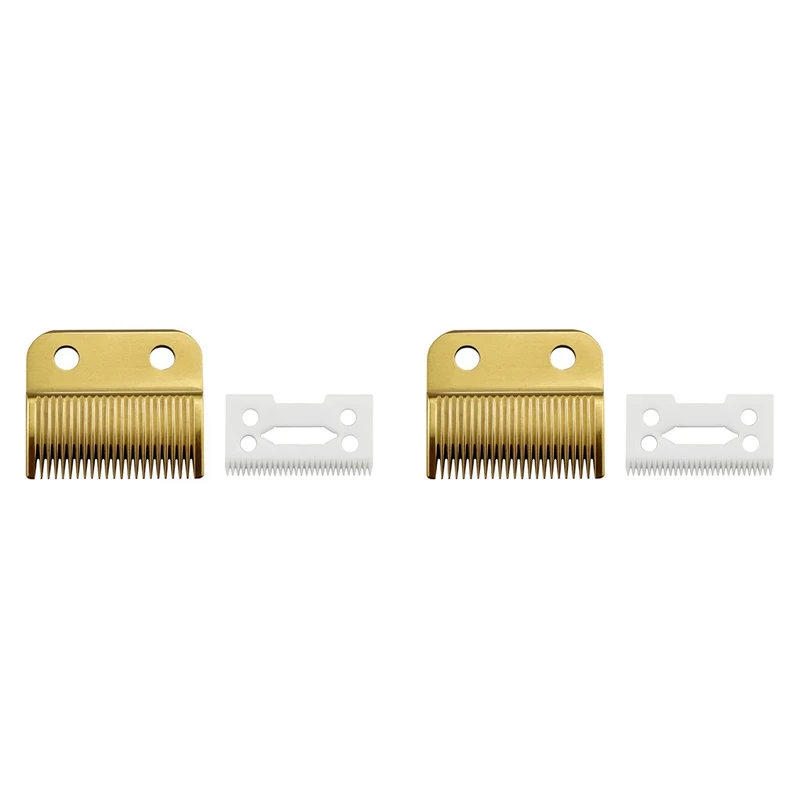 2X For Wahl Magic Clip Cord & Cordless Replacement Blade + Cutter Blade-Gold