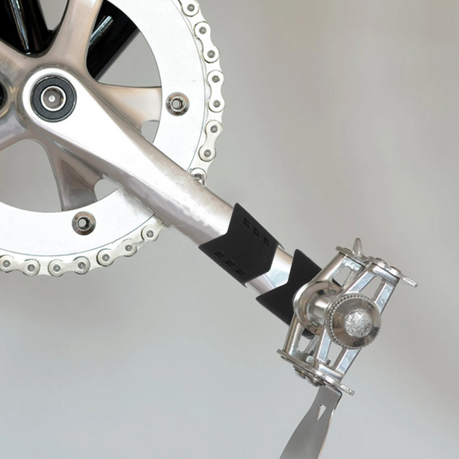 

4pcs Bicycle Crank Protectors Gel Universal Bike Cranksets Cover Silicone Protector Scratch Resistant Weather Proof