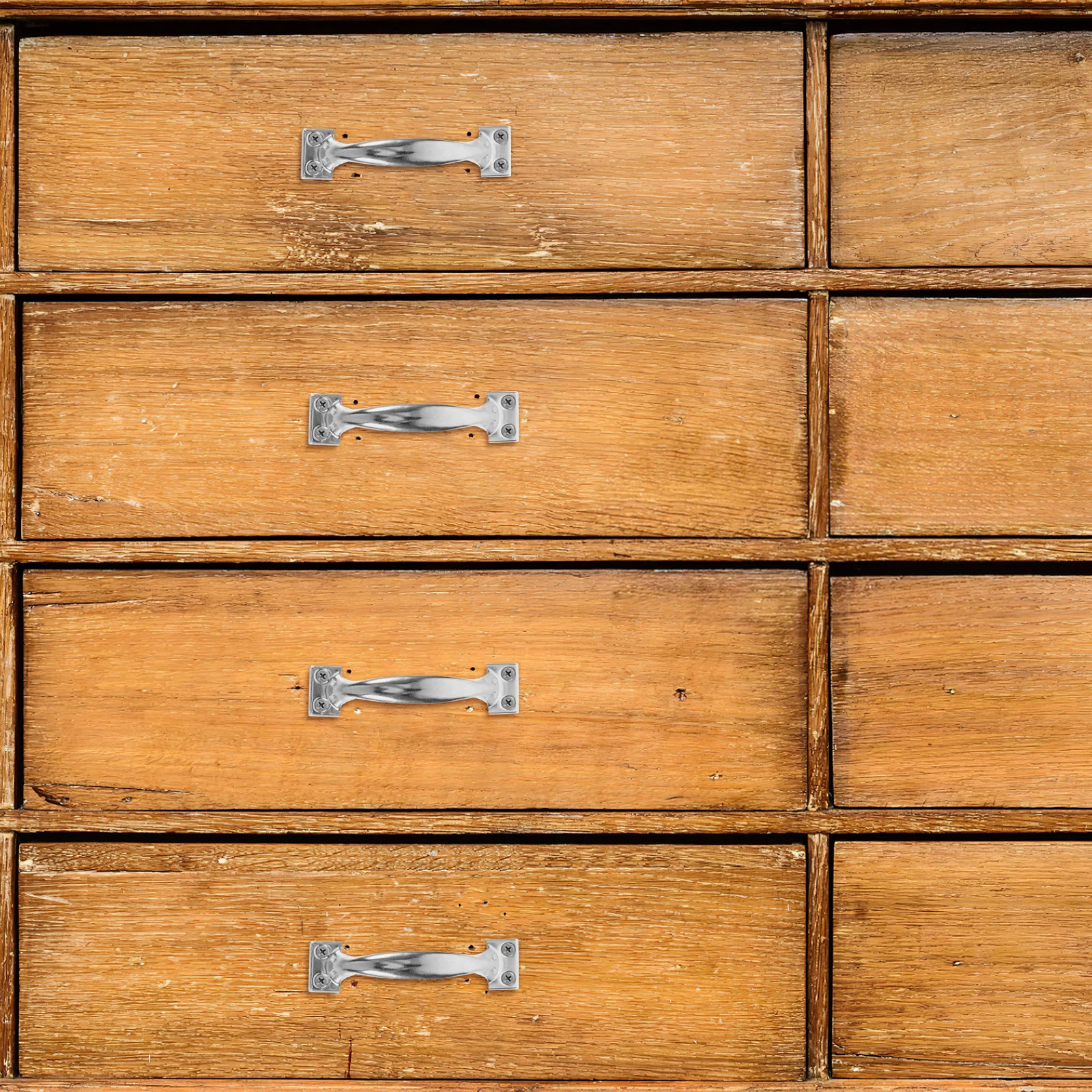 4 قطعة درج على شكل قوس عتيق يسحب مقابض الأبواب المعدنية الرجعية للأدراج الخشبية والأبواب وأجهزة خزانة المطبخ #1