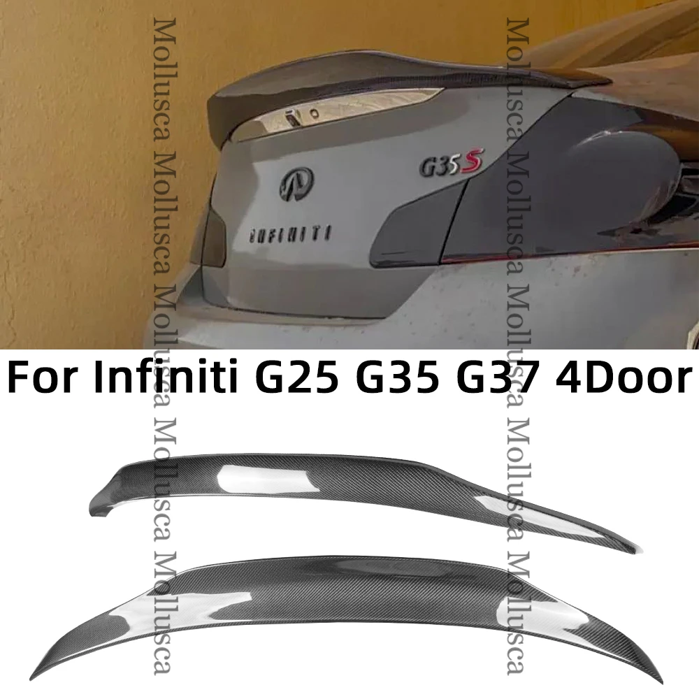 

For Infiniti G series G25 G35 G37 4Door Sedan PSM Style Carbon fiber Spoiler Trunk wing 2007-2014 FRP Forged(not for STC)