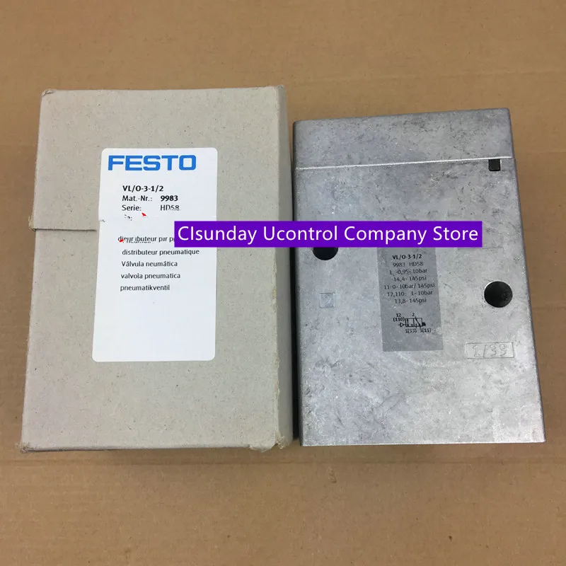 New Original FESTO gas control valve VL/O-3-1/2 9983 VL/O-3-3/4 10049