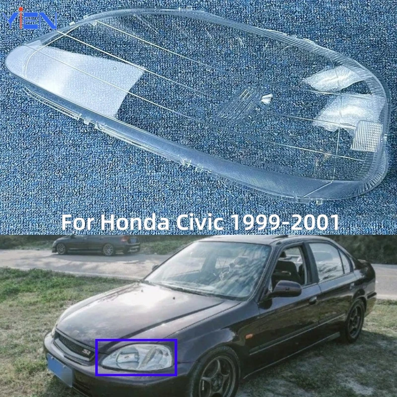 

For Honda Civic 1999 2000 2001 Accessories Vehicles Front Headlight Shell Glass Shell