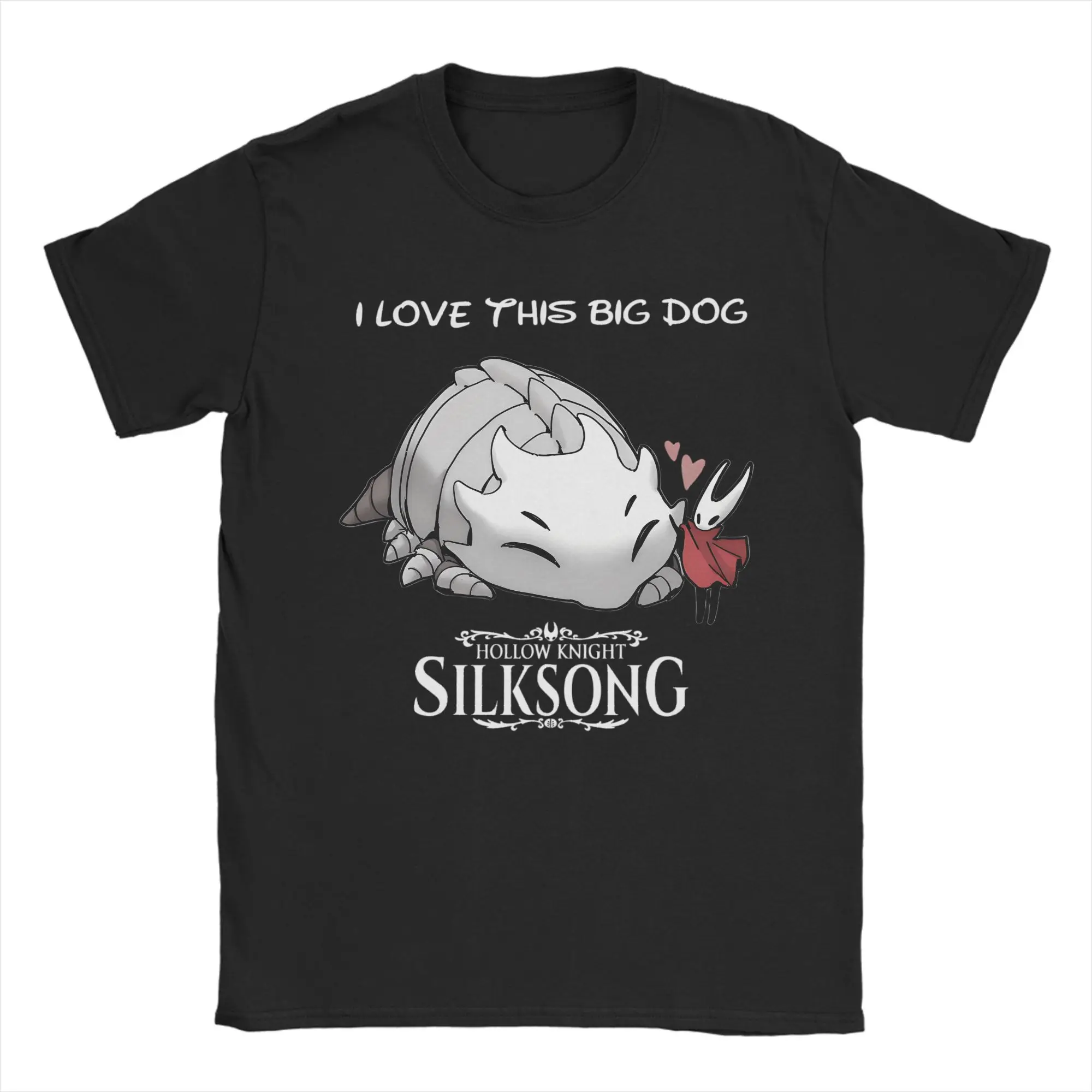 Vintage Bell Beast Hollow Knight Silksong T-Shirts Men 100% Cotton T Shirts Indie Game Short Sleeve Tees Graphic Printed Clothes
