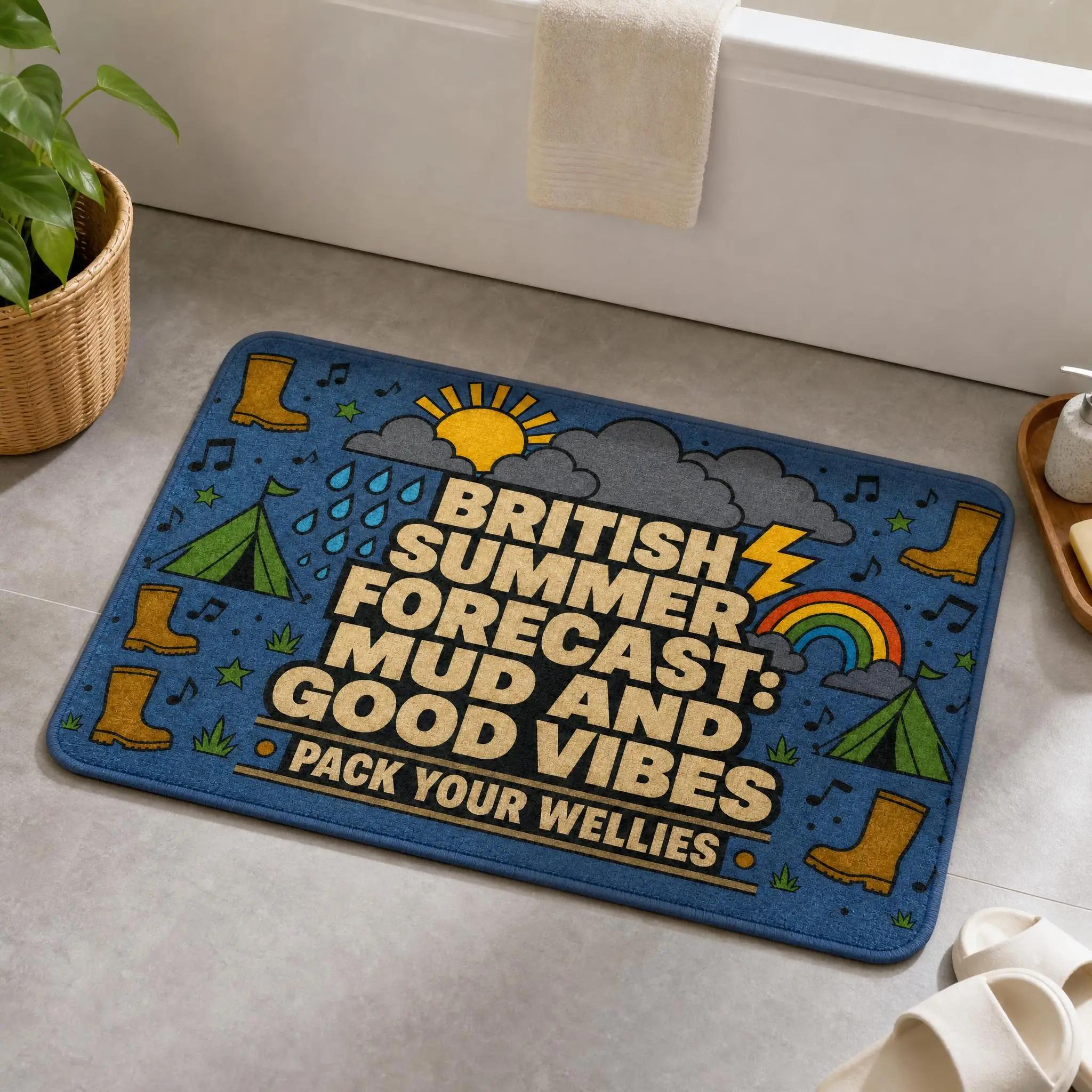 영국 축제 욕실 매트 웰리스 도어매트 캠핑 바닥 러그 - Home Textiles Uk 리뷰 및 가격