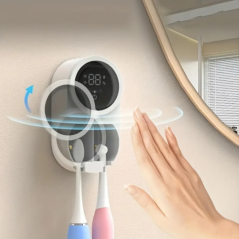 Switch With Charge Display Toothbrush Toothbrush Clean Displaying Digital Induction Charging Wall-mounted Toothbrush Holder