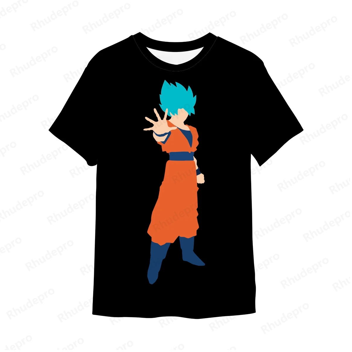 Kaus pria motif 3D Dragon ball Goku baru 2024 atasan olahraga santai jalanan anak-anak kaus Cosplay uniseks lengan pendek