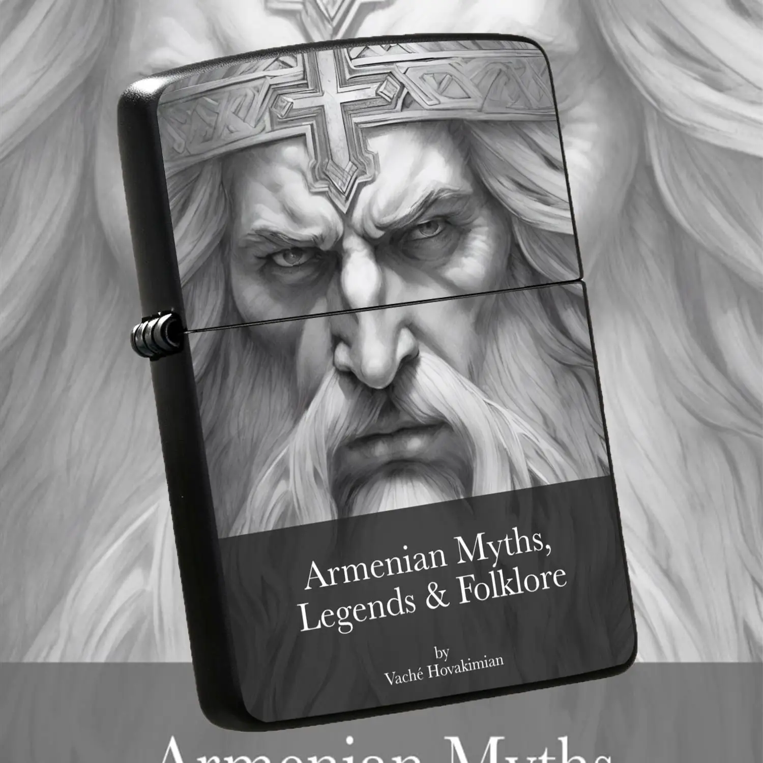 Exquisite Lighter With Armenian Myths Legends Folklore Print Artistic Ancient Deity Pattern Design Portable Practical For Daily Use Ideal Gift For Different Scenarios A Humorous And Interesting Lighter
