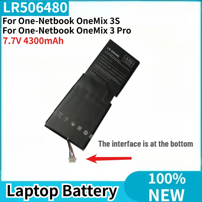 

100% New High Quality LR506480 Replacement Laptop Battery 7.7V 4300mAh for One-Netbook OneMix 3S OneMix 3 Pro
