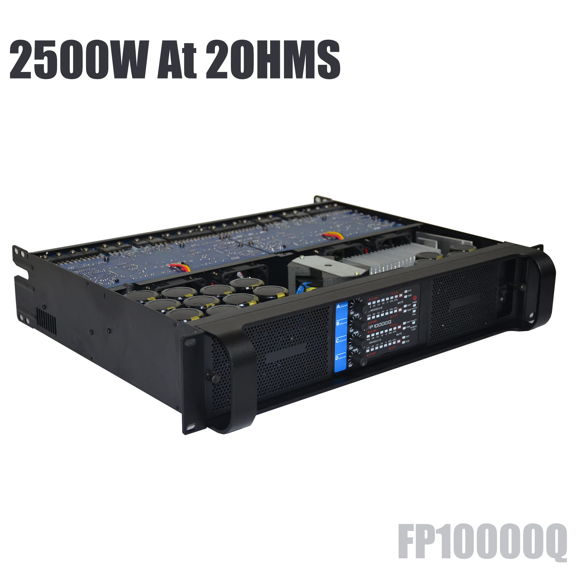 Betagear FP10000q 2500W 4-kanałowy profesjonalny wzmacniacz mocy do subwoofera i głośnika liniowego Amplificador 1350W 8Ohms