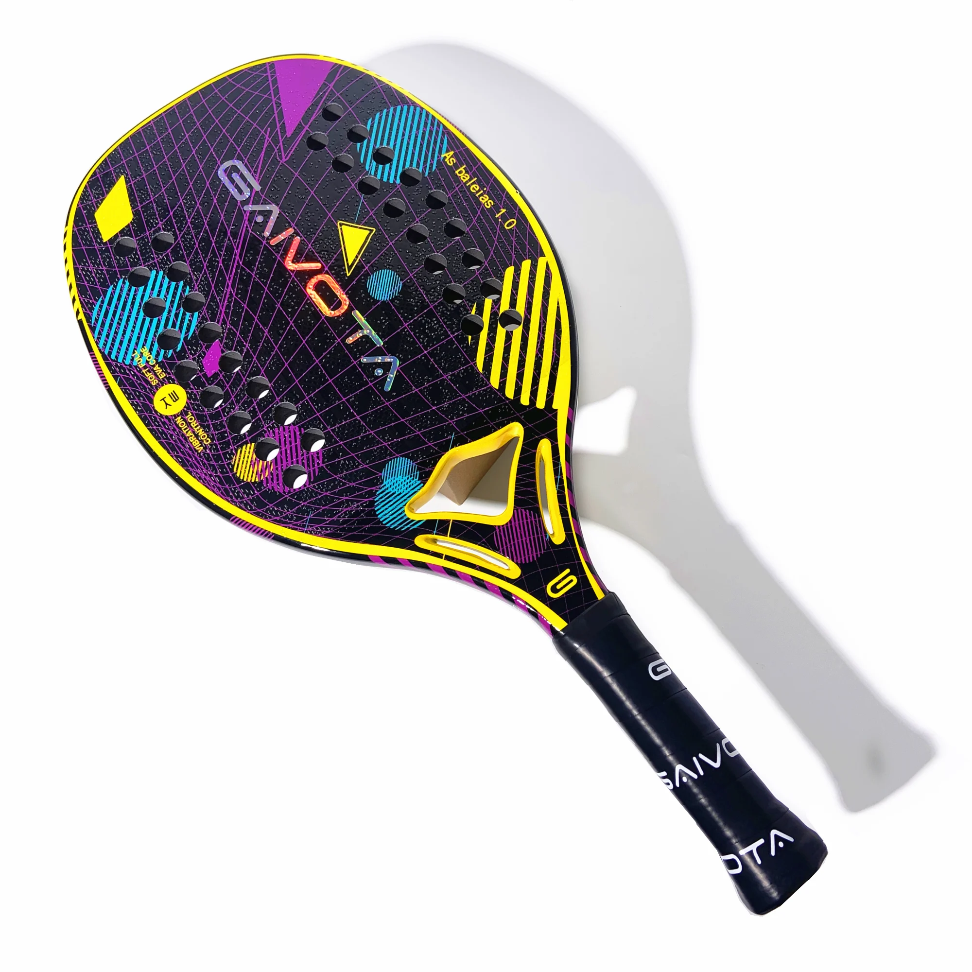 Gaivota 2023 Beach Tennis racquet 3K three-dimensional 3D pattern+bag