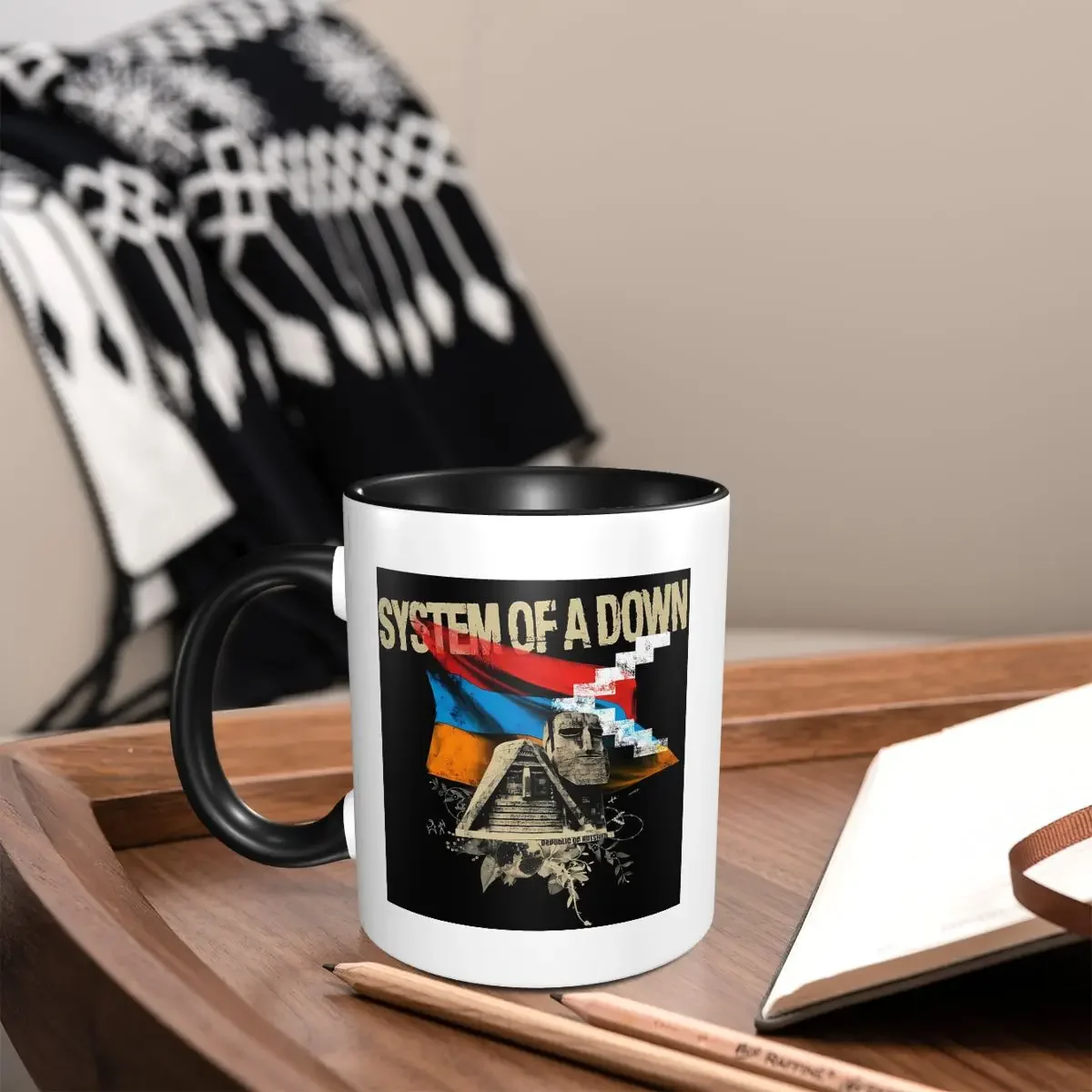 Systems Of A Down Rock Band Gift  Mug Funny Ceramic Coffee Cups Tea Mugs Milk Cup Drinkware Gift for Woman Man